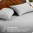 thumbnail image 2 of Bare Home Ultra-Soft Fitted Sheet + Pillowcase Set - Premium 1800 Collection - Deep Pocket - Twin XL, Light Gray, 2 of 7