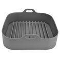 thumbnail image 3 of Fryer Silicone Pot Replacement Multifunctional Square Silicone Basket for 10in Fryer AccessoriesGray, 3 of 14