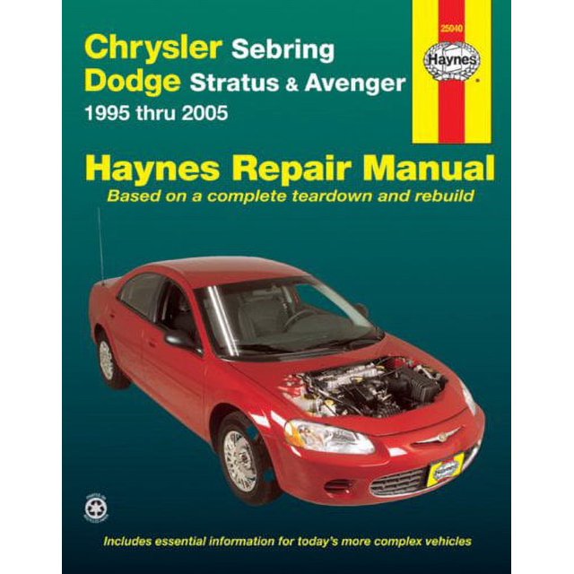 Chrysler Sebring & Dodge Stratus & Avengers 1995 à 2005 (Manuel de Réparation Automobile Haynes)