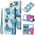 thumbnail image 1 of Supershield Samsung Galaxy S22 Plus 5G Wallet Case Marvel Leather Card Holder Flip Protective Shockproof Magnetic Cover - Blue, 1 of 3