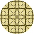 thumbnail image 1 of Ahgly Company Tapis d'Intérieur Lavable en Machine Carré Jaune Moutarde, 3 Pieds Carré, 1 of 7