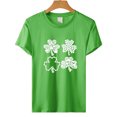 thumbnail image 4 of QIPOPIQ T-Shirts à Manches Courtes pour Femmes à Col Rond T-Shirts de la Saint-Patrick Tunique Shamrock T-Shirt T-Shirt Vert T-Shirts de la Saint-Patrick Hauts T-Shirt T-Shirts de Fête T-Shirts Graphiques Aubaines, 4 of 4