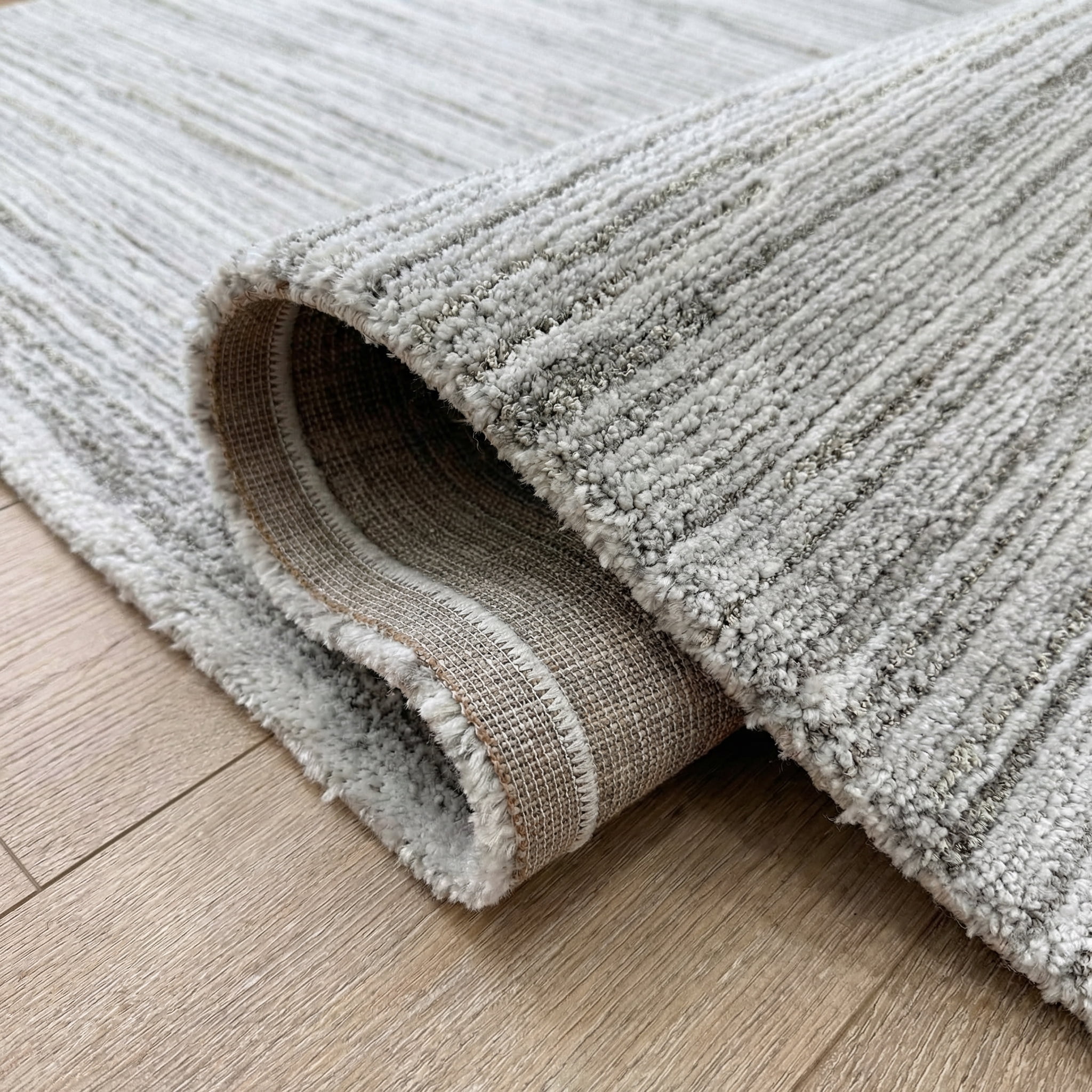 Tapis d'interieur abstrait Rug Branch Casa, gris, moderne - Salon, chambre, salle a manger et cuisine