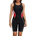 thumbnail image 2 of Beautyin Athletic One Piece Swimsuits for Women Boyleg Swimwear Racerback Bathing Suits, 2 of 5