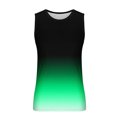 thumbnail image 3 of IROINID Débardeurs pour Hommes, Mode Décontractée, Impression Dégradée, Col Rond, Sport, 3 of 4