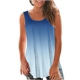 thumbnail image 1 of Yuyuzo Débardeurs pour Femmes Été Sans Manches T-Shirt Décontracté Col Rond Chic Color Block Blouse Fluide de Plage, 1 of 6