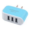 thumbnail image 1 of Universal Candy Color 3 USB Multi-Port Wall Charger adapter Wall phone US Plug Wall Adapter Cube Block AC 110-220V 5V, 1 of 3