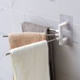 thumbnail image 2 of Towel Rod Organization Punch-free Solid Stainless Steel Towel Organizer Holder, 2 of 5