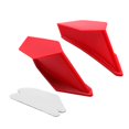 thumbnail image 2 of 2 pieces universal motorcycle winglets deflectors fairing abs accessory aerodynamic wing for for for for red, 2 of 5