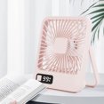 thumbnail image 5 of Boovnll Desk Fan, Adjustable High Speed USB Rechargeable Digital Display Table Fan Quiet Small Fan for Home, Bedroom, Office, Travel, Kitchen, Camping, RVs, Summer Gift, Mini Fan - Fan, 5 of 5