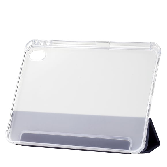 onn Tri-Fold Folio Case with Apple Pencil Holder for iPad 11 in. (A16) & 10.9 in. (10th gen), Navy Blue