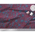 thumbnail image 2 of Soimoi Rayon Fabric Floral & Leopard Animal Skin Decor Fabric Printed Yard 42 Inch Wide, 2 of 3
