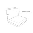 thumbnail image 3 of Covers for High-Back Chair Cushions 6 inches thick in Beige, 3 of 3