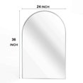 thumbnail image 5 of KOSSMAI Arch Wall Mirror with Metal Frame 24"X36" For Bathroom, Dining Room, Living Room, Entry Silver, 5 of 5
