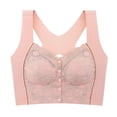 thumbnail image 4 of Timegard Front Closure Bras for Women Flower Lace Wireless Full Coverage Back Smoothing Comfortable Bra, 4 of 4