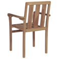 thumbnail image 5 of vidaXL Stackable Garden Chairs 2 pcs Solid Teak Wood, 5 of 5