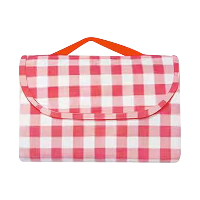 O-263 Red Thickened Waterproof Picnic Mat Proof Pad Foldable Portable For Outdoor Camping Grass Beach Use