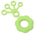 thumbnail image 4 of Finger Stretcher Hand Grip Strengthener Silicone Elastic Portable Lightweight Washable Finger Trainer for Exercise Light Green, 4 of 14