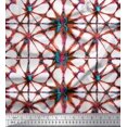 thumbnail image 1 of Soimoi Modal Satin Fabric Floral Tie-Dye Decor Fabric Printed Yard 42 Inch Wide, 1 of 3