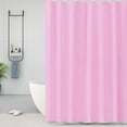 thumbnail image 3 of Doublure de Rideau de Douche - Plastique Souple et Résistant, Barrière de Salle de Bain Hydrofuge, Design Classique Uni, Facile, Rose, JKODE, 3 of 8