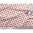 thumbnail image 2 of Soimoi White Rayon Fabric Tomato Vegetable Print Fabric by Yard 56 Inch Wide, 2 of 3
