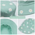 thumbnail image 4 of Chapeau de Pêcheur pour Femme Réversible Double Face Chapeau Bob Chapeau de Soleil Protection Pliable Chapeau d'Extérieur Chapeau de Plage Chapeaux Bob Chapeaux d'Hiver Vert, 4 of 4