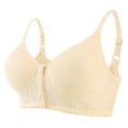 thumbnail image 1 of VEKDONE Woman's Solid Color Thin Style Ventilate Large Size Bra Without Steel Rim Khaki 44/100, 1 of 7