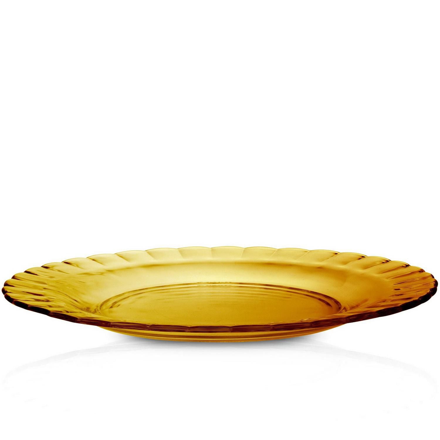 Duralex Picardie Assiette Plate Ambre 23 cm, Ensemble de 6