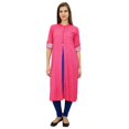 thumbnail image 1 of Bimba Tunique pour Femme à Manches 3/4 Longue Kurta Kurti Blouse Ethnique Indienne, 1 of 1
