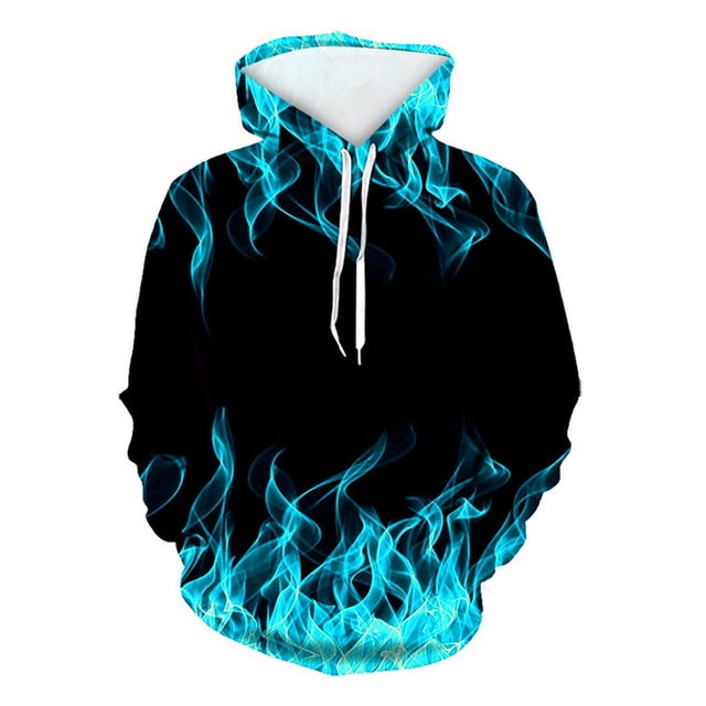 Rbaofujie Chandails d'Automne Chandails d'Automne et d'Hiver pour Hommes et Femmes Chandail à Capuche Imprimé Chandail Blouse Chandails à Capuche pour Hommes