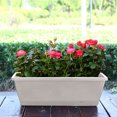 thumbnail image 5 of 4PCS Window Box Planter with Drainage Holes & Matching Saucers,17 Inch Plastic Rectangular Flower Pot for Vegetables Herbs Flower for Indoor Outdoor Garden Decor Patio Balcony Windowsill Deck Railing, 5 of 5
