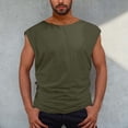 thumbnail image 2 of Débardeurs d'Entraînement pour Hommes Athlétiques de Gym Course Manches Courtes T-Shirts Musculaires Entraînement Physique Culturisme Chandails Sans Manches, 2 of 3