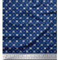 thumbnail image 1 of Soimoi Cotton Cambric Fabric Check & Geometric Print Fabric by Yard 56 Inch Wide, 1 of 5