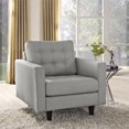 thumbnail image 5 of LexMod Empress Fauteuil Rembourré, 4 Pouces, Gris Pâle, 5 of 5