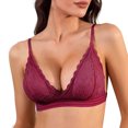 thumbnail image 1 of Wireless Bra For Women, Comfortable Lace Bralette with Breathable Fabric, Removable Padding and Wide Side Bands for Full Coverage and Support, 1 of 8