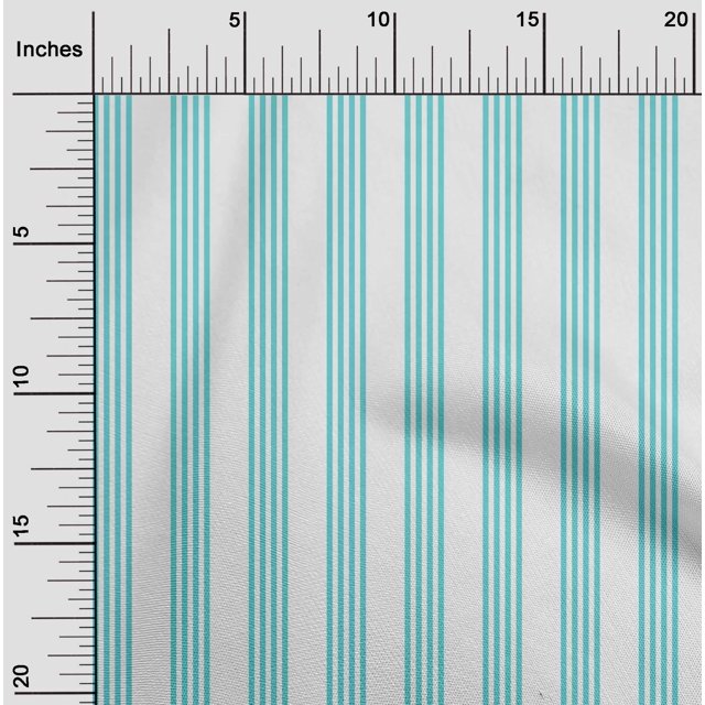 oneOone Georgette Viscose Fabric Vertical Stripe Print Fabric By Yard 42 Inch Wide
