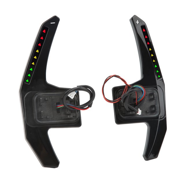 LED Paddle Shifter, 165mm 1 Pair 500RPM To 9000RPM Adjustable Steering Wheel Paddle For Vehicle Black,Red