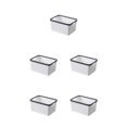 thumbnail image 3 of Maytalsory Premium And Nest-able Storage Solution For Desk Storage Basket Widely white m 5Set, 3 of 6