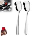 thumbnail image 3 of Cqxid Tableware Under $5 Arithmeticn Square Head Stainless Spoons Square Head Stainless Serving Spoons Table Spoons Dinner Spoons Flat Square Spoon Korean Square Sugar Spoon, 3 of 8