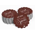 thumbnail image 2 of Inkdotpot Real Silver Foil Let Love Sparkle Wedding Tags Favor Hang Paper Tags 50 Piece, 2 of 6