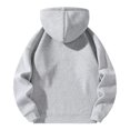 thumbnail image 2 of Kcodviy Chandails à Capuchon Courts pour Hommes d'Automne et d'Hiver pour Hommes Chandail Uni Chandails à Capuchon Longs Chandails à Manches Longues Chandail à Capuchon à Manches Longues Chandails pour Hommes Chandails à Capuchon Hauts de Chandail, 2 of 6