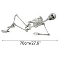 thumbnail image 3 of Décorations d'Halloween Accessoire Squelette Grandeur Nature - Modèle d'Anatomie Humaine Articulations du Corps Entier Articulées pour Fêtes et Événements Extérieurs, 3 of 7