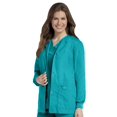 thumbnail image 1 of Landau Essentials Veste d'Uniforme à 4 Poches pour Femmes : Coupe Classique et Décontractée, Col Ras du Cou, devant à Boutons-Pression et Poignets en Tricot 7525, 1 of 6