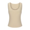thumbnail image 4 of Yuyuzo Ribbed Knit Tank Tops for Women Square Neck Slim Fitted Casual Basic Workout Crop Going out Tops, 4 of 6