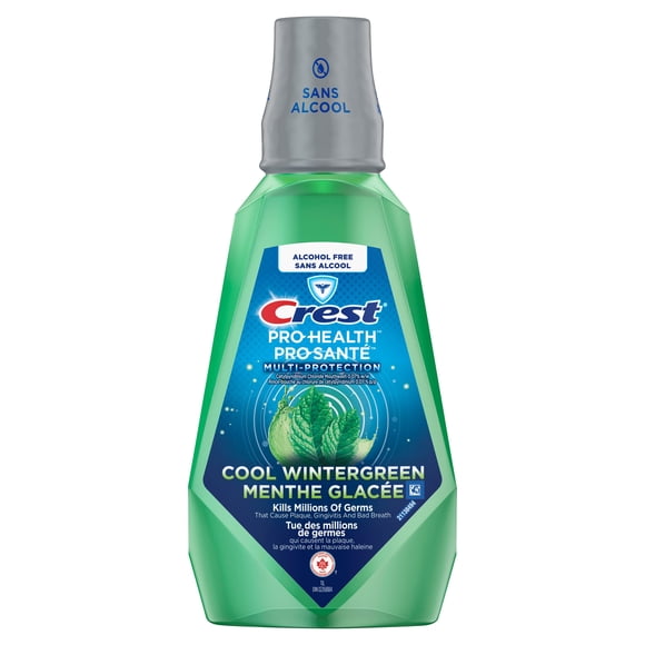 Crest Pro-Health Multi-Protection Alcohol Free Mouthwash with CPC (Cetylpyridinium Chloride), Cool Wintergreen