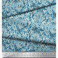 thumbnail image 3 of Soimoi Polyester Crepe Fabric Leaves & Floral Batik Print Sewing Fabric Yard 52 Inch Wide, 3 of 3