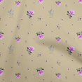 thumbnail image 1 of oneOone Velvet Beige Fabric Floral Sewing Material Print Fabric By The Yard 58 Inch Wide, 1 of 4
