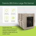 thumbnail image 2 of Dakota 283 Canine Rough and Tough Economy Pet Kennel, X-Large, Sandstone, 2 of 9