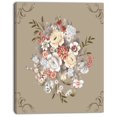 thumbnail image 3 of Design Art - Motif Floral Blanc et Jaune, 3 of 4