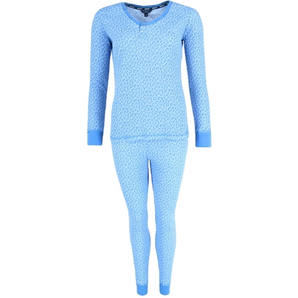 Sportlife Brands LLC Printed Waffle Weave Thermal Top and Bottom Set (Women's)